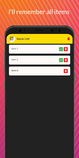 Bazar List Screen 3