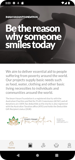 Android application Imam Hasan Foundation screenshort