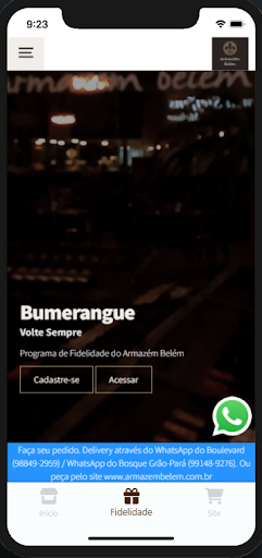 Armazem Belem - Fidelidade Screen 2