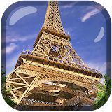 Paris Night Eiffel Tower LWP icon