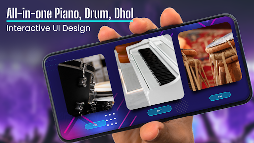 All-in-one: Piano, Drum, Dhol Screen 3