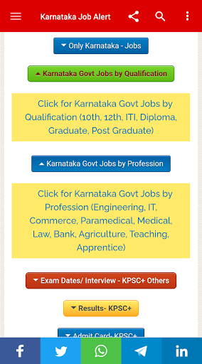 Karnataka Job Alerts App Screen 3