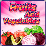 Fruit vegetables learning apps for kids fun games icon