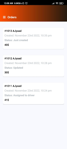 منيو رقمي Screen 2