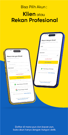 Android application Care.n - Temukan Freelancer screenshort
