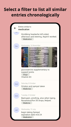 Health Diary & Report Screen 3