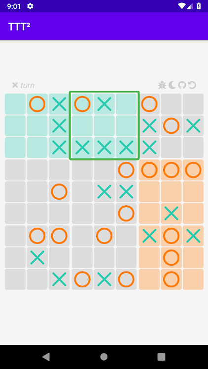 Tic-Tac-Toe-Squared - 9 - (Android)