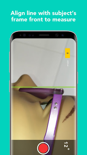 Android application Pantoscopic Tilt Measure screenshort