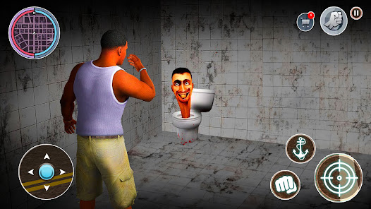 Scary Toilet  Grand Theft Mod 5 APK + Mod (Free purchase) for Android