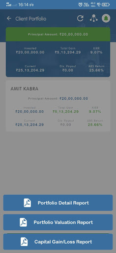 Android application Mutual Fundz Online screenshort