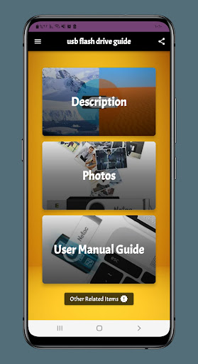Android application Usb Flash Drive Guide screenshort