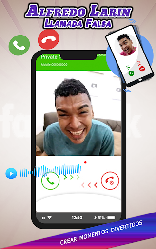 Android application Alfredo Larin Llamada Falsa screenshort