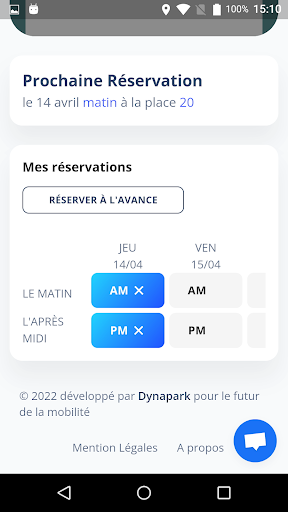 Android application DynaparkLite screenshort