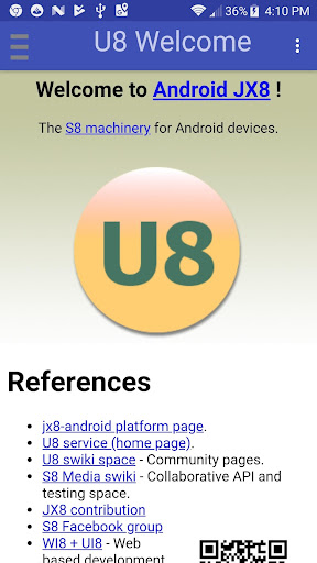 Android application U8 Smalltalk Tools screenshort