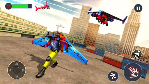 Flying Jetpack Hero Crime 3D Fighter Simulator 2.1 APK screenshots 11