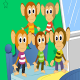 five little monkeys icon