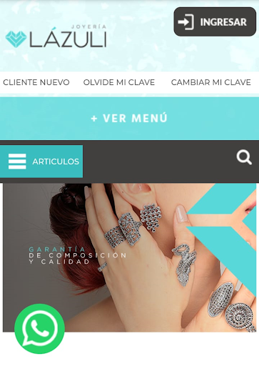Android application Joyeria Lazuli screenshort
