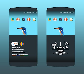 Iconos y widgets estrellados (KWGT). Captura de pantalla