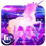 Fantasy Galaxy Unicorn Keyboard Theme icon