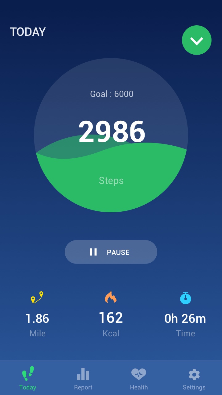 Android application Step Counter - Pedometer, MStep screenshort