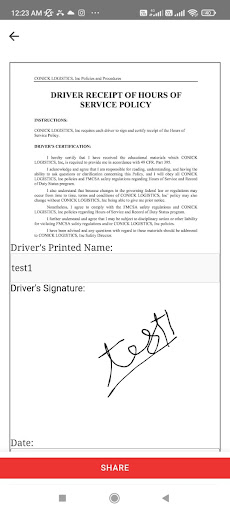 CONICK EMPLOYMENT FORMS Screen 2