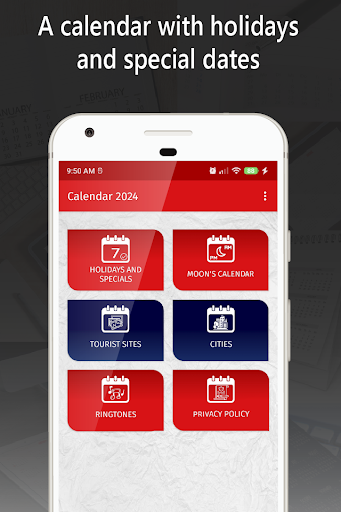 Android application norway calendar 2024 screenshort