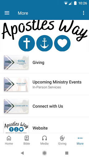 Apostles Way Ministries Screen 3