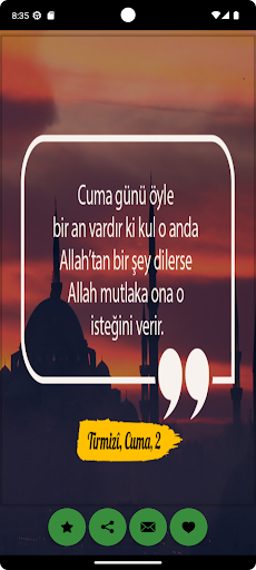 Android application HD Cuma Mesajları screenshort