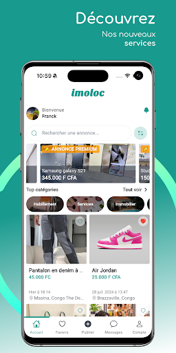 Android application Imoloc screenshort