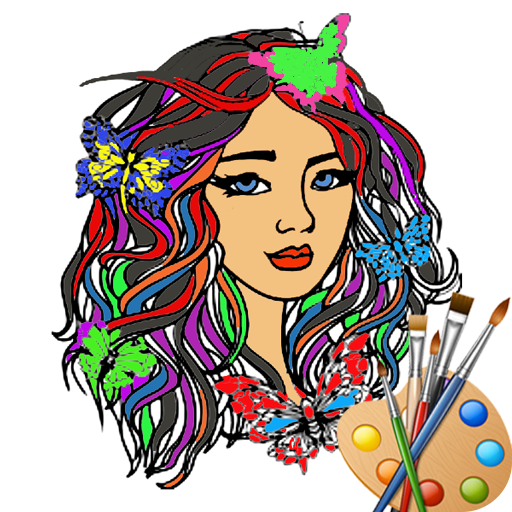 Girls Coloring Book Free 🎨