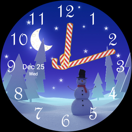 Christmas Snowman Watch Face screenshot 8