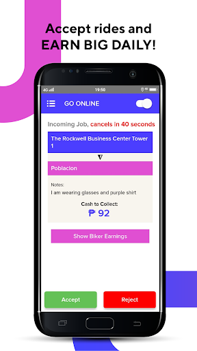 Android application JoyRide x Happy Move Driver Ap screenshort