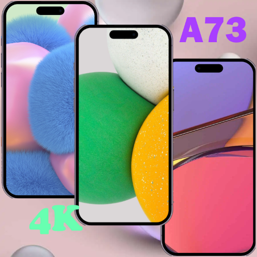Wallpapers Galaxy A73 A series logo