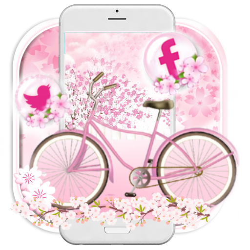 Sakura, Bicycle, Love Themes & Live Wallpapers Laai af op Windows