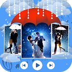 Cover Image of Download rain photo slide show with mus  APK
