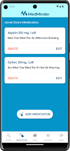 MedMinder Screen 2