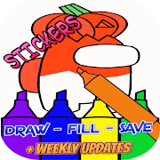 Real Impostor Coloring Book Maker with Stickers  Icon