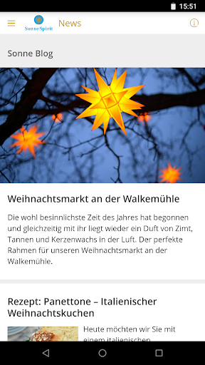 Android application SonneSpirit screenshort