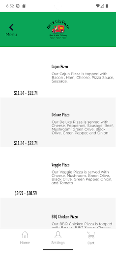Screenshot of Block City Pizza