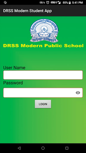 Android application DRSS Student App screenshort