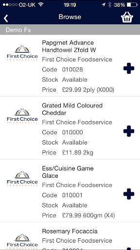 First Choice Foodservice Screen 3