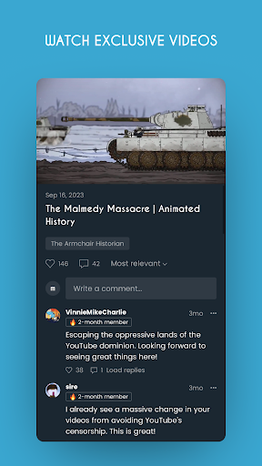 Armchair History TV Screen 2