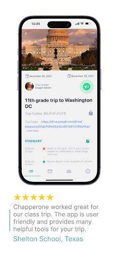 Chapperone Screen 3
