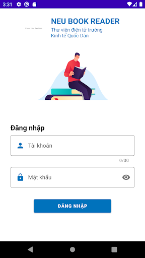 Android application NEU Book Reader screenshort