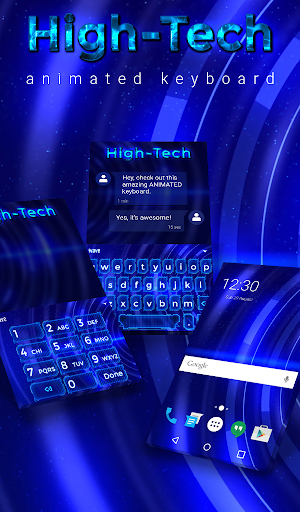 Android application High Tech Live Wallpaper Theme screenshort
