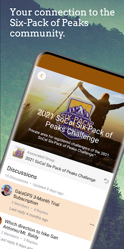 Android application Social Hikers screenshort