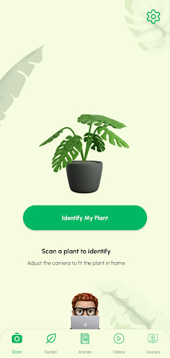 Screenshot of Plant Identifier App