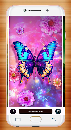 Neon Butterfly Wallpaperのおすすめ画像4