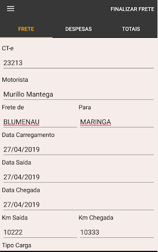 NaRodagem Motorista Screen 3