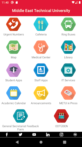 Android application METU screenshort